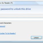 BitLocker To Go pedindo senha