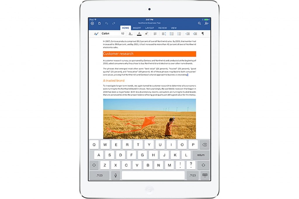 Microsoft Word para iPad